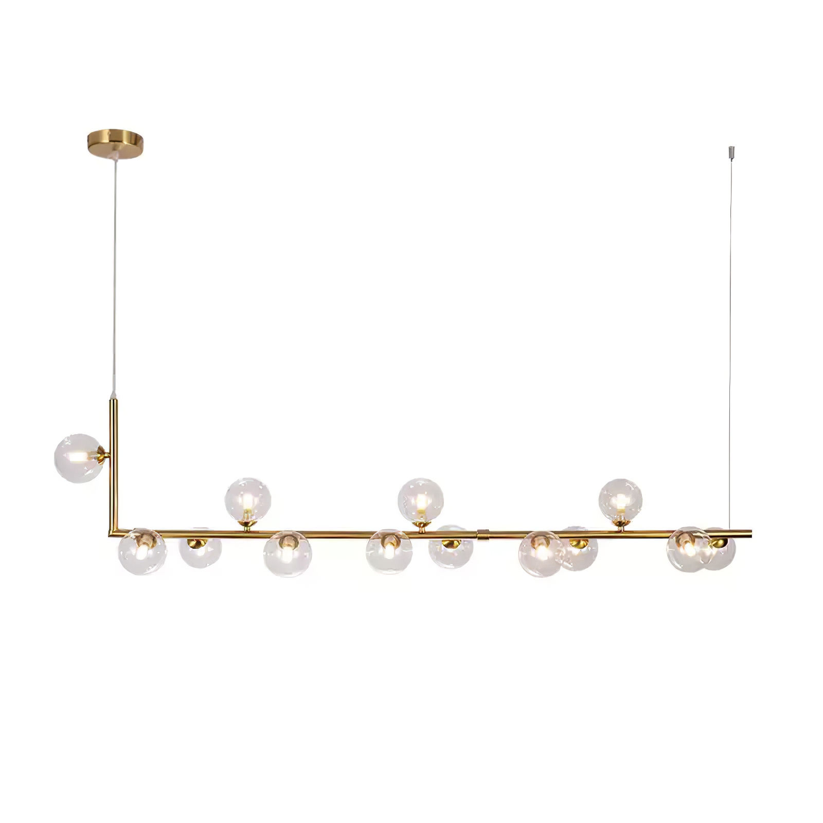 Couleur / Taille 13 lumières : L 150cm x H 38cm