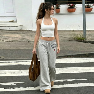 Pantalones de Mujer Estilo Urbano, Cintura Media, Ajustados, Acampanados, Tipo Lápiz, Sexys, Transpirables, Ecológicos, Largos, con Cordón Ajustable, Modernos e Informales - Product Image 4