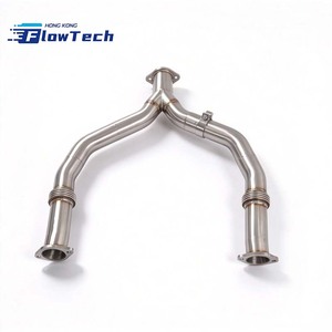 ท่อไอเสีย FlowTech SS304 แบบตรงตรงรุ่น Y-Pipe สำหรับ Infiniti Q50 3.0T – ติดตั้งแบบยึดโดยตรง - Product Image 1