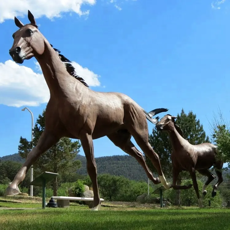 2022 مخصص OEM الصينية مصنع Professinal اليد صنع البرونز تمثال حصان