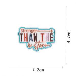 Parches Bordados con Temática de Fe Cristiana, Inspiradores, con Cruz, para Planchar - Product Image 6