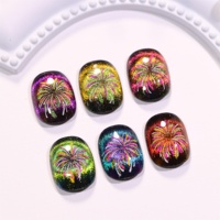 DANNYCOLL Feux d'artifice Cats Eye Nail Gel Vernis Haute Pigment Clignotant Cat Eye Gel Polish