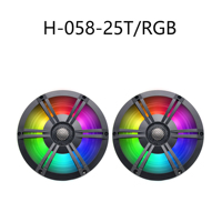 HASDA Nouveaux haut-parleurs marins étanches en plastique de 6,5 pouces H-058-25T/RGB+ Lecteur radio MP5 H-303A+Câble de données USB+Kit d'antenne