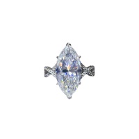 Nouvelle bague en moissanite pour femmes, luxe et mode, bague entièrement sertie de diamants, très vendue en Europe et en Amérique