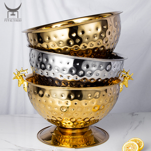 Bát Đá Sâm Banh Dung Tích Lớn Xô Bia Xô Đá Làm Mát Đồ Uống Bằng Thép Không Gỉ Có Tay Cầm Gạc - Product Image 6