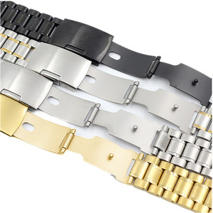 Cinturino per orologio in acciaio inossidabile con fibbia a farfalla resistente - Product Image 5