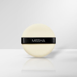 Per sbuffo floccante compresso Missha tonda 2P trucco sbuffo cosmetico in cotone e spugna per l'applicazione del viso - Product Image 1