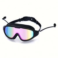 Lunettes de natation Roterdon avec protection UV, miroir, étanches, durables, anti-buée, couleur personnalisée, logo personnalisé, ajustement universel