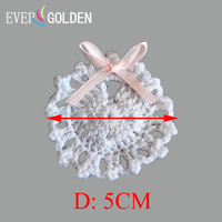 EG25166 5X5CM Baumwoll-Mini-Häkel-Lätzchen als Gastgeschenk für Babyparty und Halloween-Feier