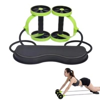 CW ABW017 Appareil de fitness à domicile pour exercices de gainage, roue de glisse multifonctionnelle 6-en-1 pour abdominaux