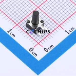 TSC08-CBW1FH8.0 Tactile Switch Through hole-3P,4.5x4.5mm Switch Single Pole Single Throw Round Button 2.5N Right Angle Insert - Product Image 1