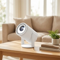 Projecteur intelligent HD pour cinéma maison, Android 14, projecteur portable pour téléphone, mini projecteur 4K LCD LED 720P, projecteur portable