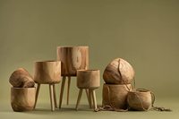 Pot de jardinière en bois pour plantes et fleurs d'intérieur, Pot de fleurs décoratif au Design moderne du milieu du siècle