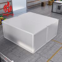 Casa Prefabricada Modular de Lujo Personalizada para Tienda o Restaurante, Casa Ensamblada Prefabricada con Ventanas de Vidrio, Casa Contenedor