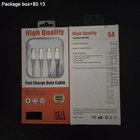 Cables 3 en 1 de Carga Rápida con Conector Micro USB Tipo C de 8 Pines, Tejido de Nailon Resistente y Almacenamiento Conveniente