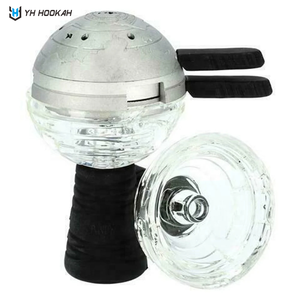 Accessoires de chicha portables personnalisables en gros, grand modèle en aluminium, écologiques, durables, avec éclairage LED, Shisha - Product Image 2