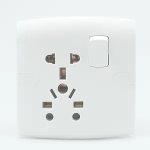 Groothandel Goede Kwaliteit 1 Bende 6 Pin 8 Pin Plug Multi Functie Wandschakelaar Socket Voor Bangladesh