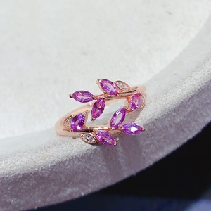 <span class=keywords><strong>Bague</strong></span> classique en <span class=keywords><strong>argent</strong></span> 925 avec <span class=keywords><strong>saphir</strong></span> rose naturel taille marquise, pierre précieuse de luxe pour femme, idéale pour anniversaire, fiançailles, mariage - Product Image 2