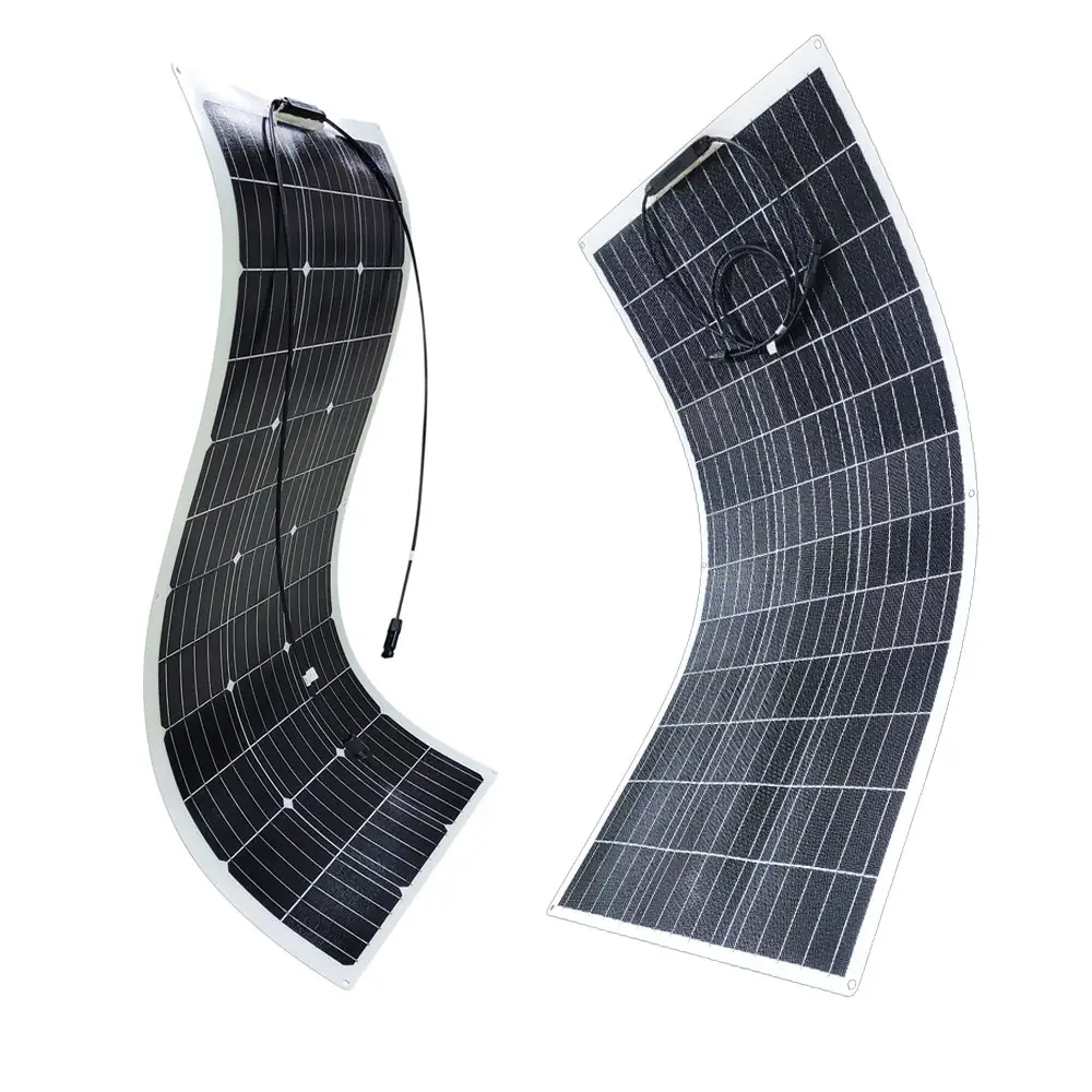 12w 15 w18w 80w 100w 150w 200w 300W pannello solare flessibile produttori di pannelli solari In cina per camper, barca, cabina, tenda o qualsiasi altra