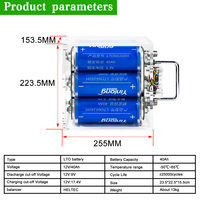 Paket Baterai LTO 6S 12V 30/35/40/45Ah yang telah selesai dirakit, terbuat dari Yinlong 2.3V 30-35Ah untuk Sistem Tenaga Surya & Amplifier Audio Mobil