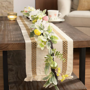 DAMAI Wholesale Easter Decor Artificial Egg Vine Garland - Faux Rattan <b>Wall</b> Hanging Supplies for Home Hotel Indoor Decoration - Product Image 4