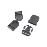 Boucle en plastique à dégagement latéral double réglable personnalisée pour sangle/sac/cinche