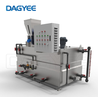 Installation de traitement des eaux usées Réservoir de mélange de poudre de polymère Équipement Machine de dosage Pam Floculant Système d'unité de préparation de polymère/