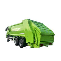 Grand camion compacteur électrique Shacman 20m Euro 3 8x2 avec moteur, pompe, boîte de vitesses automatique, moteur 25T GVW, contrôlé par PLC