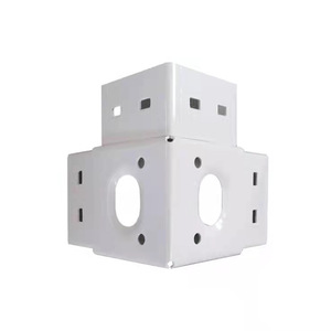 Pieza de Esquina de Ensamblaje Rápido para Casa Contenedor, Pintada de Blanco, Rectangular, Grosor Estándar, Diseño Industrial - Product Image 5