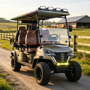 Vehículo Eléctrico de Golf de 4 Plazas, 72V, con Batería de Litio, Todoterreno, para Turismo en Grupo y Transporte en Resorts, de Lujo - Product Image 2