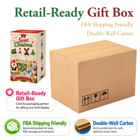 Kit de Arcilla Seca al Aire para Manualidades Navideñas DIY, 80+ Piezas, Set de Manualidades Festivas con Pegamento en Crema, No Tóxico, Caja de Regalo, Venta al por Mayor, OEM, ODM, Fábrica