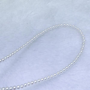Collar de Perlas de Agua Dulce Naturales de 4-5 mm, Redondas, Impecables, con Cadena de Plata Pura y Cierre Ajustable, Dos Estilos Disponibles - Product Image 3