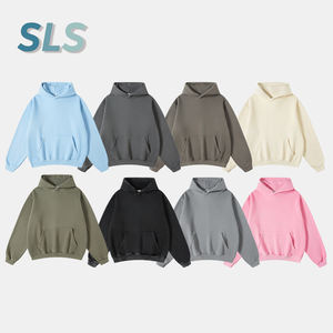 Sudaderas de Alta Calidad 100% Algodón para Hombre, Ropa Deportiva Urbana de Color Sólido, Sudaderas con Estampado Puff, Sudaderas con Capucha para Hombre - Product Image 2