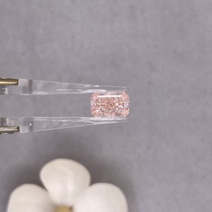 Diamant de laboratoire IGI certifié CVD taille radiant ROSE VIVANT FANCY 2 carats pour sertissage de bague - Product Image 3