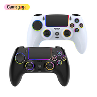Control inalámbrico para juegos X SZ 5005B para P5, gamepad BT con giroscopio de 6 ejes, vibración dual, botones traseros, panel táctil, luz RGB, 1500 mAh