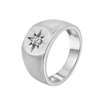 Bague en argent S925 à six branches en étoile, sertie de moissanite, best-seller, fabriquée en Italie selon la technique Buchillasi, micro-pavée