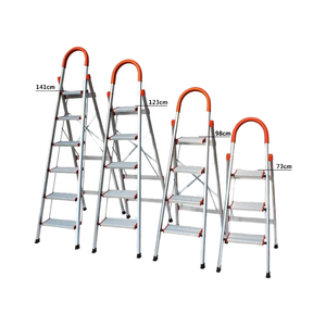 Escalera Doméstica de Aluminio de 4 Peldaños, Antideslizante, Sin Oscilaciones, 330 lb, EN 131, para Baño, Gimnasio, Supermercado, Exterior, Almacén - Product Image 6