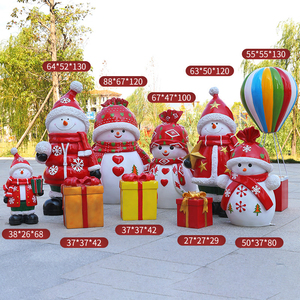 Esculturas Comerciales Grandes de Caramelo en Forma de Bastón, Muñeco de Nieve, Manualidades, Decoraciones Navideñas de Papá Noel en Trineo - Product Image 5