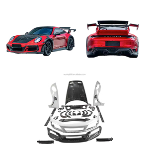 Kit de Carrocería de Fibra de Carbono para Porsche <span class=keywords><strong>911</strong></span> 992, Estilo TH, Parachoques, Faldones Laterales, Difusor, Alerón, Pasos de Rueda, Capó - Product Image 1