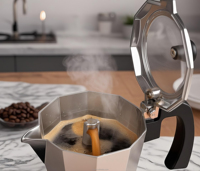 Cafetière électrique Moka en aluminium, machine à expresso 3 tasses, 6 tasses, portable, style classique, machine à café, gadget de cuisine
