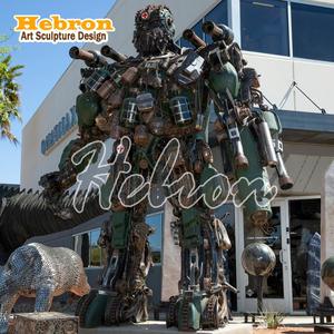 Scultura Robot Personalizzata a Grandezza Naturale, Arte in Metallo Riciclato, Grande Statua di Stormtrooper di <span class=keywords><strong>Star</strong></span> <span class=keywords><strong>Wars</strong></span>, Modello Robot, Scultura Transformers - Product Image 5