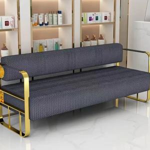 Sillas de Espera de Diseño Moderno, Estilo Simple, Tela Suave, Muebles Modernos de Acero Inoxidable, Muebles para el Hogar, Sofá para Sala de Estar - Product Image 6