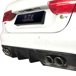 Alerón Trasero de Fibra de Carbono Compatible con Jaguar XE <span class=keywords><strong>XEL</strong></span> 15-19, Difusor Trasero de 4 Salidas, Accesorios de Modificación de Carrocería - Product Image 3