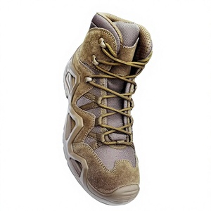 SFB0701  Bottes de randonnée en cuir imperméables unisexes, robustes, antidérapantes, légères, respirantes, pour la randonnée en montagne, le camping - Product Image 3