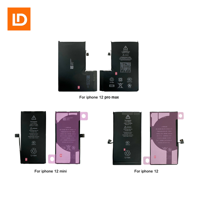 Rechargeable Replacement Mobile Phone Batteries for 11/12/13/14/15 Pro Max Black DDD Brand Stock Available 1 Year