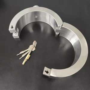 Siyah İmparator ağır paslanmaz çelik yaka yetişkin ürünleri fetişizm kısıtlama Cosplay köle çift seks oyuncakları - Product Image 3