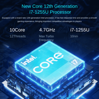 Portátil CoreNest de Alto Rendimiento con Intel I7 1255U, Reconocimiento Facial, Pantalla de 15.6 Pulgadas, 8GB/16GB de RAM, Portátil para Oficina y Negocios