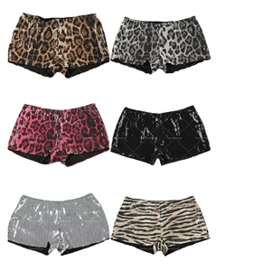 Peeqi KJ25521 Moda Autunno 2024 Nuovi <span class=keywords><strong>Shorts</strong></span> Sexy da Donna con Stampa Leopardata, Stile Street, <span class=keywords><strong>Mini</strong></span> <span class=keywords><strong>Shorts</strong></span> Alla Moda - Product Image 1