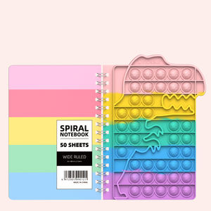 Cartoon Shaped Pops up Notebooks Pops Bubbles Notebook Push It Stress Relief Fidgets Sensory <b>Note</b> <b>Book</b> - Product Image 3