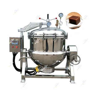500 Liter High Temperature Automatic Corn Syrup Meat Commercial Big Pressure Cooker Jacketed Kettle Pot